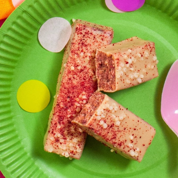 BAR WITH WHITE CHOCO GLAZE „BIRTHDAY CAKE”